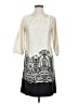 Mossimo Graphic Ivory Casual Dress Size XS - photo 1