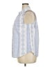 Roaman's Blue Sleeveless Button-Down Shirt Size 18W - photo 5