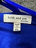 Faith and Joy 100% Polyester Blue Sleeveless Blouse Size XL - photo 7