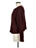 Pink Rose 100% Polyester Burgundy Pullover Sweater Size M - photo 5