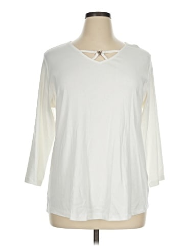 Karen Scott 3/4 Sleeve Top (view 1)