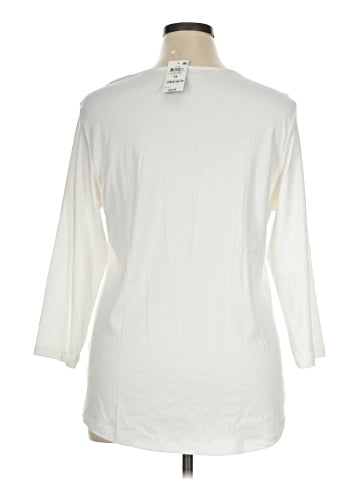 Karen Scott 3/4 Sleeve Top (view 2)