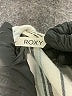Roxy 100% Cotton Stripes Silver 3/4 Sleeve Blouse Size XS - photo 7