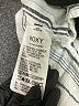 Roxy 100% Cotton Stripes Silver 3/4 Sleeve Blouse Size XS - photo 9