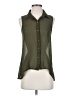 Sans Souci 100% Polyester Green Sleeveless Blouse Size S - photo 1