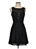 BCBGeneration 100% Polyester Solid Black Cocktail Dress Size 0 - photo 1