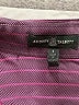 Audrey Talbott Stripes Burgundy Long Sleeve Blouse Size L - photo 7
