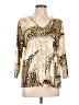 TanJay Gold Long Sleeve Blouse Size L - photo 1
