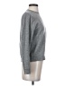 Jumper 100% Cashmere Floral Gray Cashmere Pullover Sweater Size 1 - photo 4