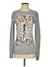 BCBGMAXAZRIA Print Gray Pullover Sweater Size XS - photo 1