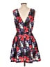 Forever 21 100% Polyester Floral Purple Cocktail Dress Size L - photo 2