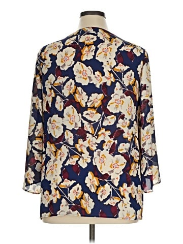 Rose + Olive 3/4 Sleeve Blouse (view 2)