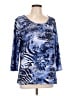 TanJay Blue 3/4 Sleeve Top Size L - photo 1