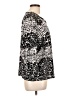 Allison Daley Animal Print Black 3/4 Sleeve Blouse Size L - photo 4