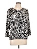 TanJay Black 3/4 Sleeve Blouse Size L - photo 1