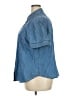 Talbots 100% Cotton Blue Short Sleeve Button-Down Shirt Size 2X - photo 5