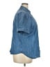 Talbots 100% Cotton Blue Short Sleeve Button-Down Shirt Size 2X - photo 4