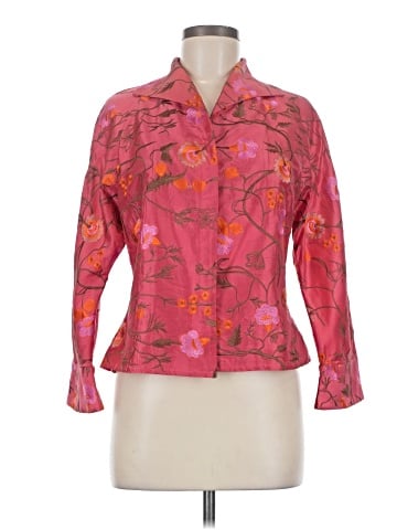 Carlisle Long Sleeve Silk Top (view 1)