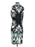 ETRO 100% Polyester Graphic Black Casual Dress Size EU (IT) 40 / US 4 - photo 2