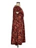 Relativity 100% Polyester Print Brown Casual Dress Size XL - photo 4