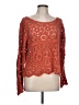Ultra Pink 100% Cotton Orange Pullover Sweater Size L - photo 1