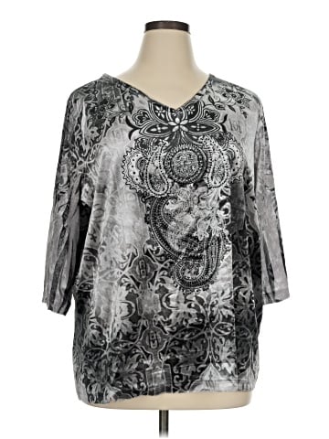 Catherines 3/4 Sleeve Blouse (view 1)