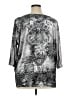 Catherines 100% Polyester Silver 3/4 Sleeve Blouse Size 1X - photo 2