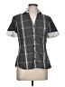 Express Design Studio Gray Short Sleeve Blouse Size L - photo 1