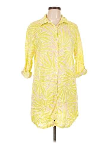 Sigrid Olsen 3/4 Sleeve Button-Down Shirt (view 1)