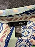 Aqua Print Blue Short Sleeve Blouse Size XS - photo 7
