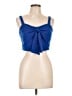Moa Moa 100% Polyester Blue Sleeveless Blouse Size L - photo 1