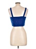 Moa Moa 100% Polyester Blue Sleeveless Blouse Size L - photo 2