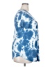 LAOLASI Tie-dye Blue Short Sleeve Blouse Size 2X - photo 4