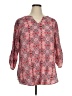 Fred David Pink 3/4 Sleeve Blouse Size 1X - photo 1