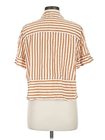 Jane and Delancey Short Sleeve Button-Down Shirt (view 2)