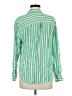 Rails 100% Rayon Stripes Green Long Sleeve Button-Down Shirt Size M - photo 2