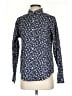 L.L.Bean 100% Cotton Print Blue Long Sleeve Button-Down Shirt Size XS - photo 1