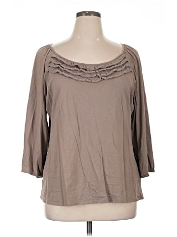 Garnet Hill 3/4 Sleeve Top (view 1)