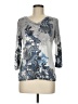 Chico's Paisley Silver Pullover Sweater Size Med (1) - photo 1