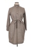 Rosso35 Houndstooth Gray Casual Dress Size EU 46 / US 16 - photo 1