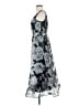 Marina 100% Polyester Floral Gray Cocktail Dress Size S - photo 5