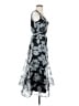 Marina 100% Polyester Floral Gray Cocktail Dress Size S - photo 4