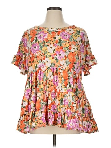 Haptics Short Sleeve Blouse (view 1)