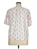 wonderly White Short Sleeve Blouse Size XL (petite) - photo 2