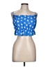 pretty garbage 100% Polyester Blue Sleeveless Top Size M - photo 1