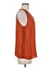 Collective Concepts 100% Polyester Orange Sleeveless Top Size M - photo 4