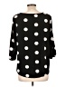 Le Lis Polka Dots Black 3/4 Sleeve Blouse Size L - photo 2
