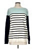 Talbots Stripes Teal Pullover Sweater Size L - photo 1