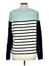Talbots Stripes Teal Pullover Sweater Size L - photo 2