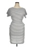Assorted Brands 100% Polyester Stripes Gray Casual Dress Size XL - photo 1